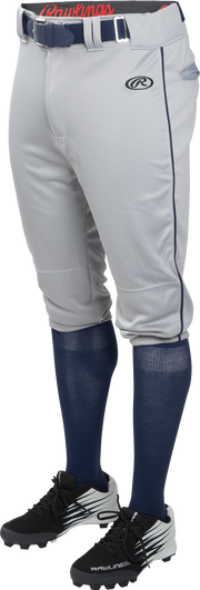 Rawlings Adult Launch Piped Knicker Pant - Small - Blue Gray/Navy