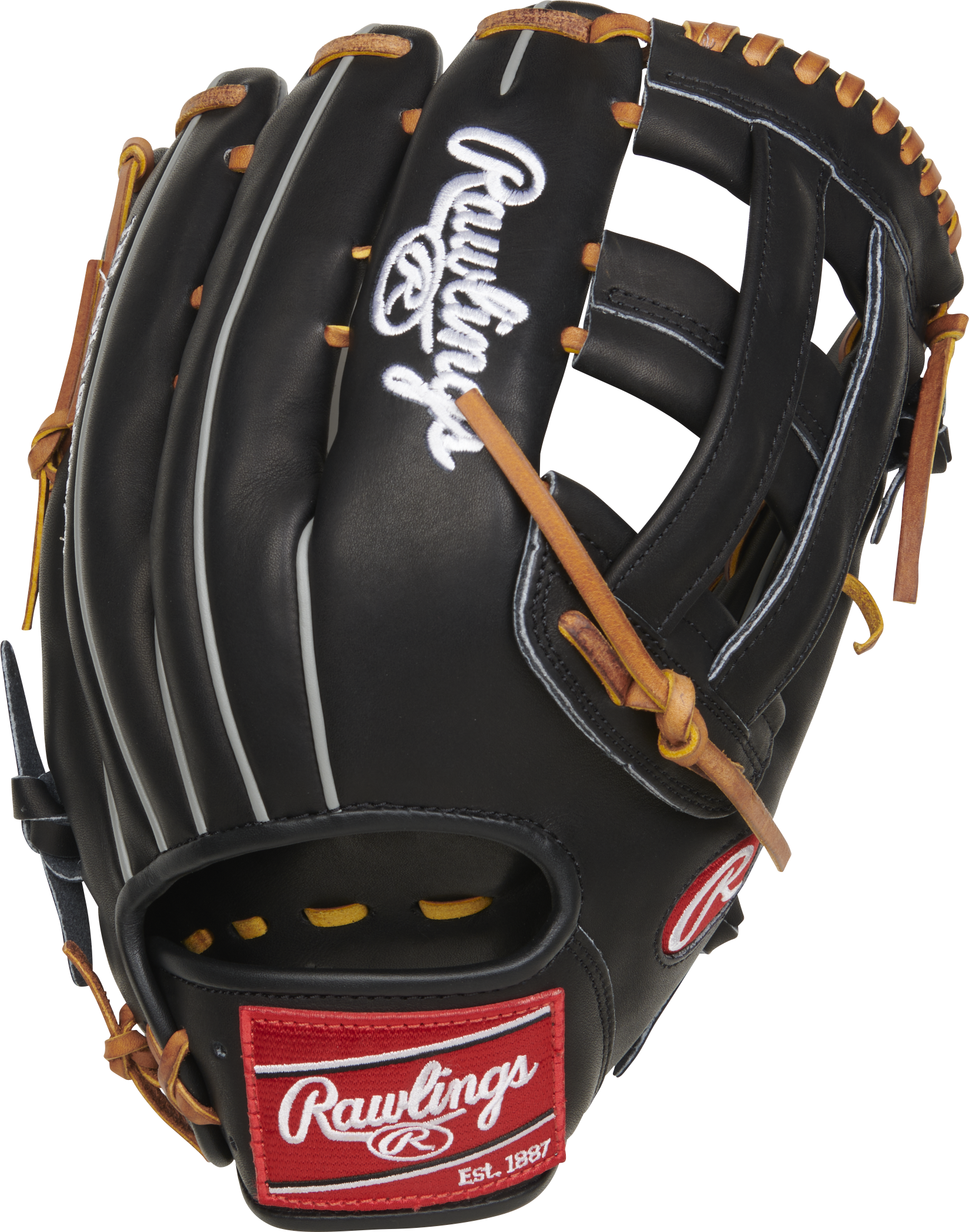 Rawlings Heart Of The Hide Traditional Series 12.75-Inch Baseball Glove - Right Hand Thrower - Black