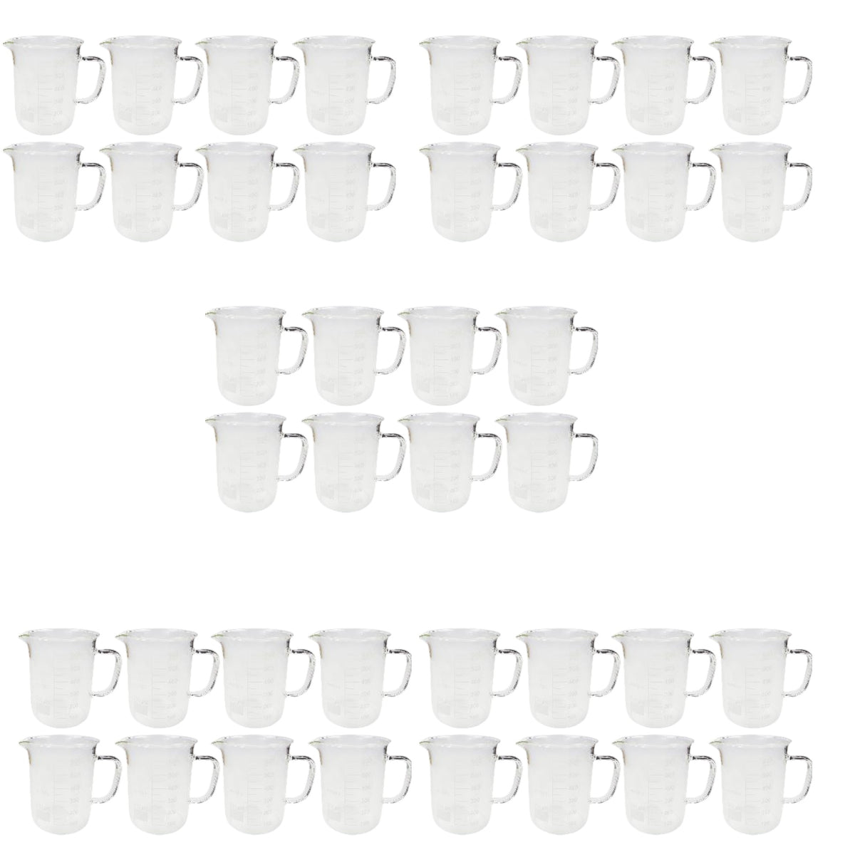 Beaker, Mug, Borosilicate Glass, 600ml, with Handle and Pour Spout, Case of 40