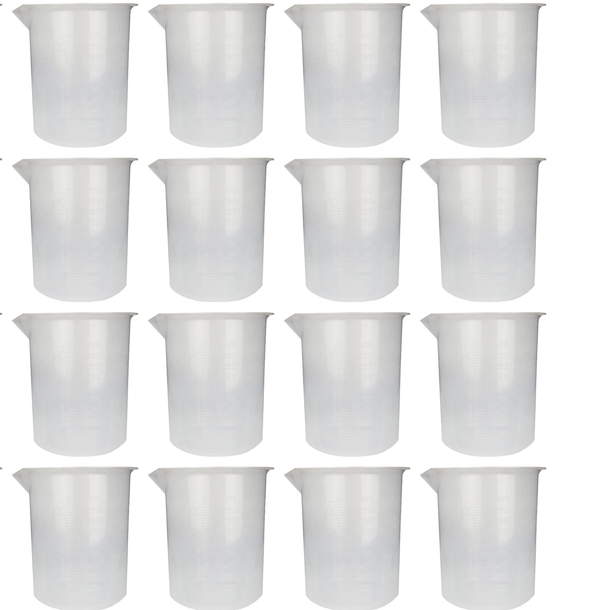 Beaker, Polypropylene, 2000ml, Case of 12