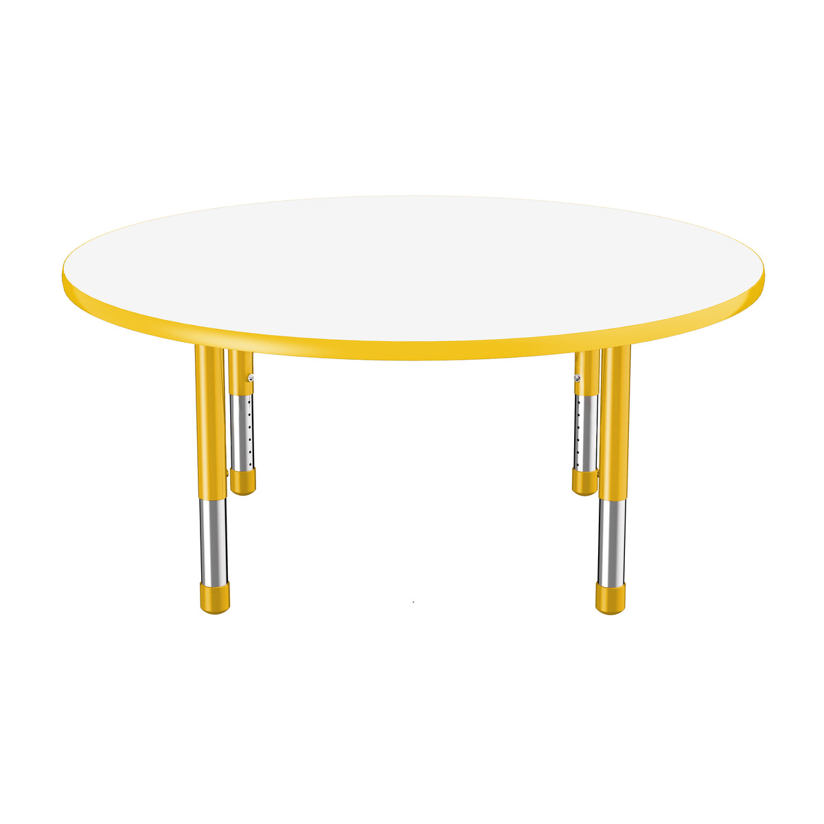 48" Round Dry-Erase Activity Table with Adjustable Chunky Legs - Whiteboard/Yellow