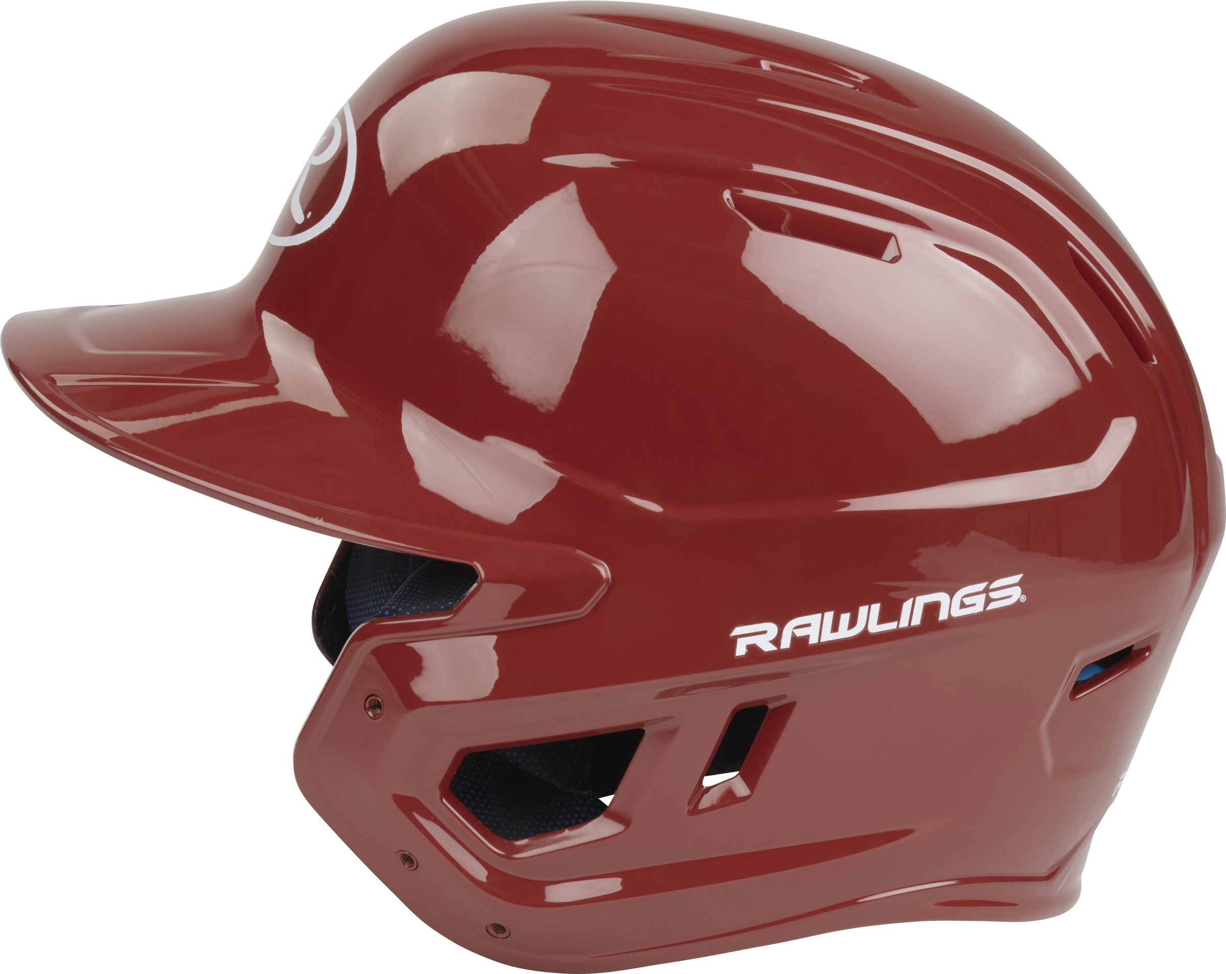 Rawlings Mach Gloss Senior Baseball Helmet - Cardinal