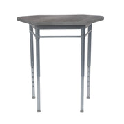 Collaborative Hex Desk - Gray Wood/Silver