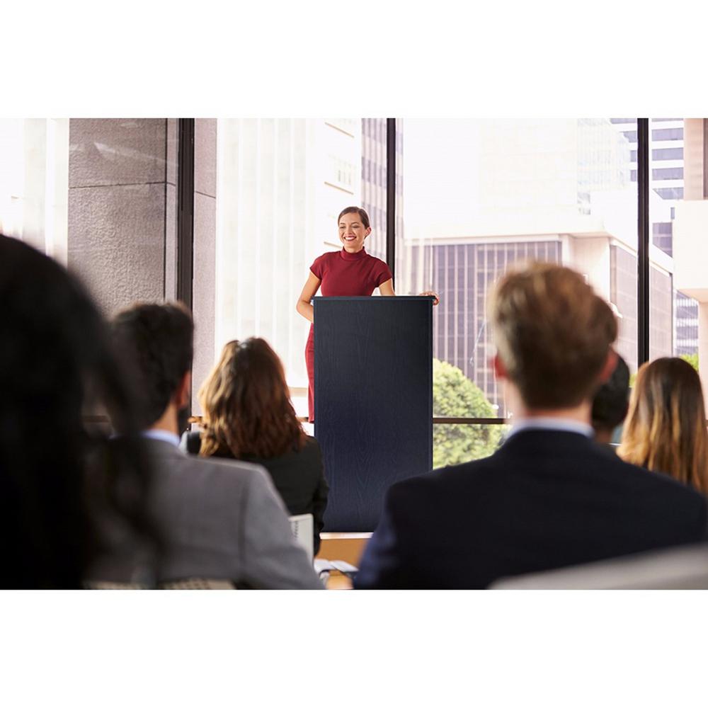 Wood Stand-up Podium Lectern, Black