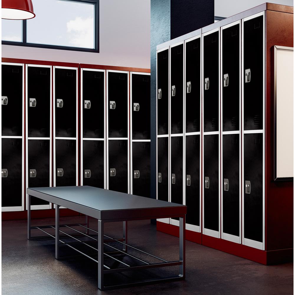 72 in. H x 12 in. W Double-Compartment Steel Storage Locker