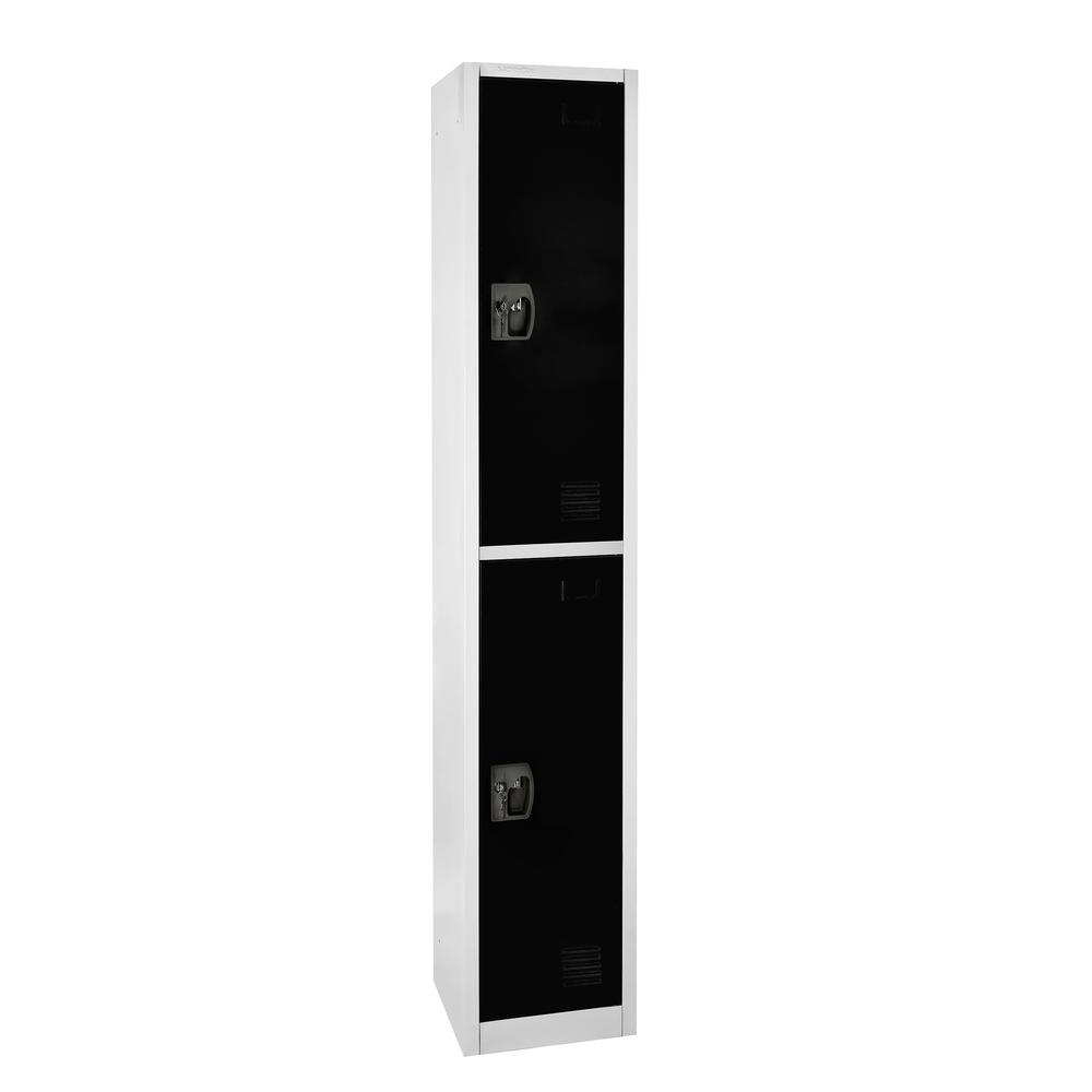 72 in. H x 12 in. W Double-Compartment Steel Storage Locker
