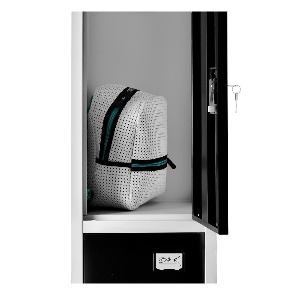 72 in. H x 12 in. W Triple-Compartment Steel Storage Locker