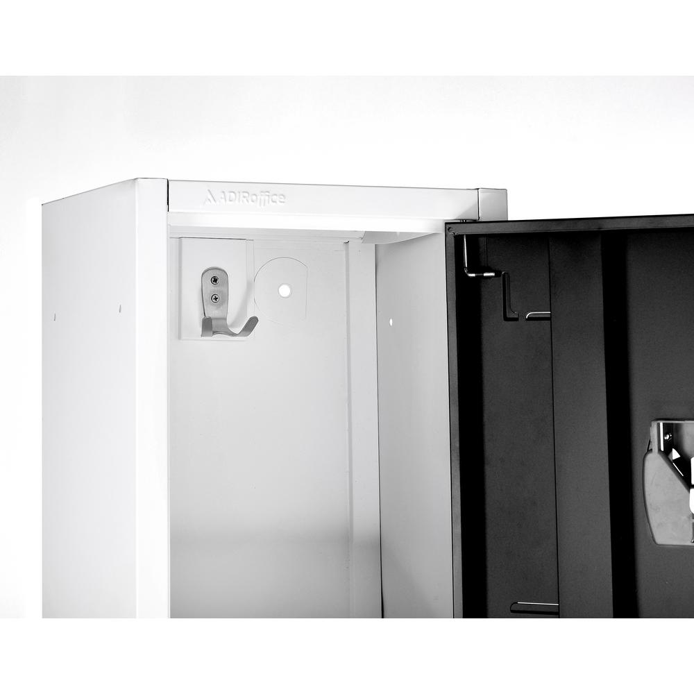 72 in. H x 12 in. W Triple-Compartment Steel Storage Locker