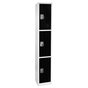 72 in. H x 12 in. W Triple-Compartment Steel Storage Locker