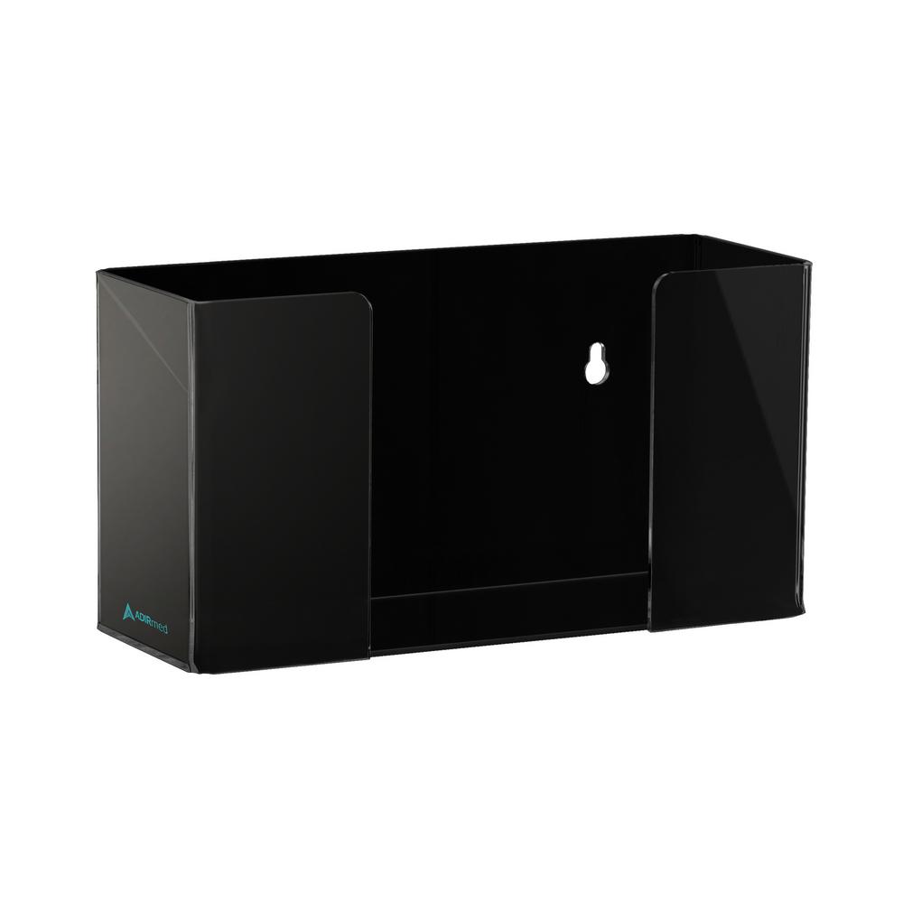 Single Box Capacity Acrylic Black Glove Dispenser