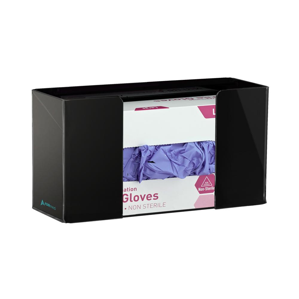 Single Box Capacity Acrylic Black Glove Dispenser