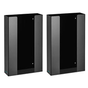 Triple Box Capacity Acrylic Black Glove Dispenser 2 Pack