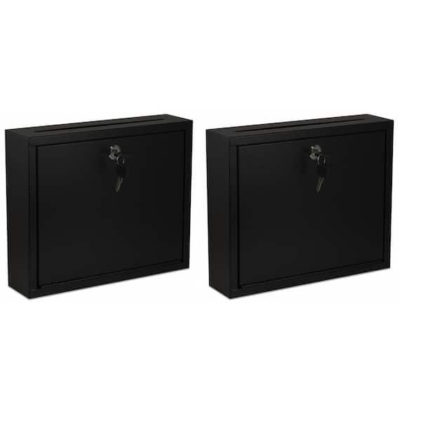 Wall Mountable Large Steel  Drop Box (2 pack)