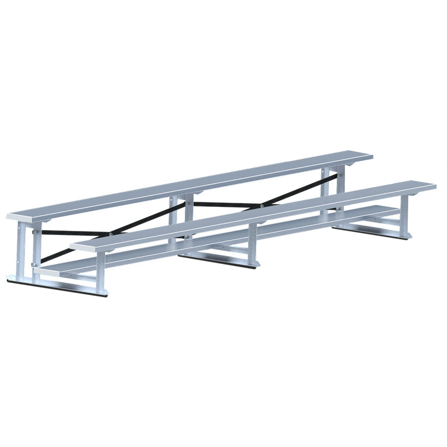 Bleacher - 15 ft. (2 Row - Single Foot Plank) - Standard, Outdoor