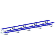 Bleacher - 27 ft. (2 Row - Single Foot Plank) - Tip & Roll  (Powder Coated)