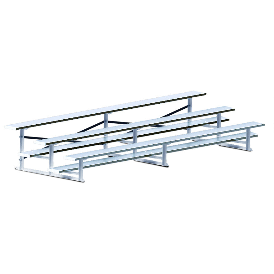 Bleacher - 21 ft. (3 Row - Single Foot Plank) - Standard, Outdoor