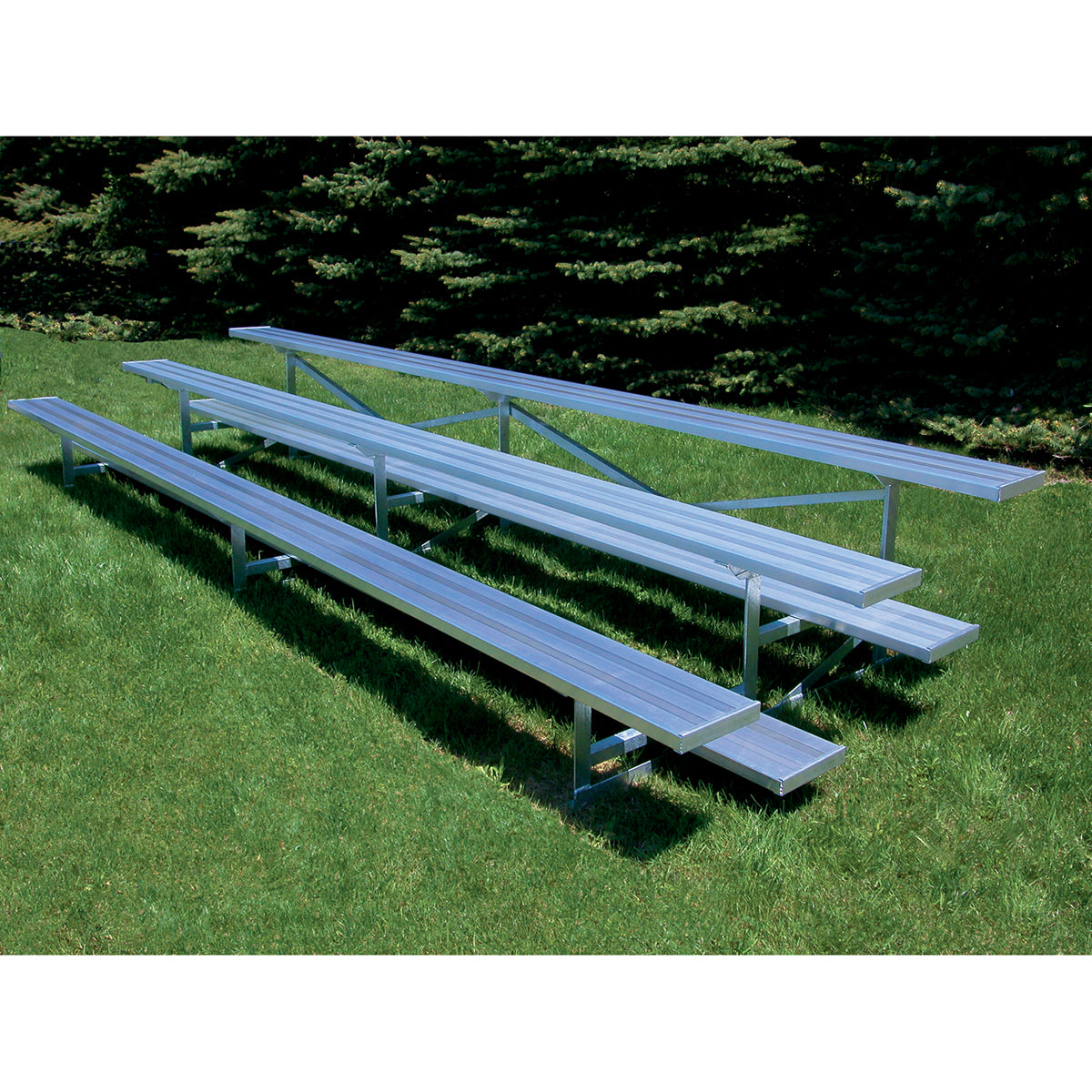 Bleacher - 7-1/2 ft. (3 Row - Single Foot Plank)