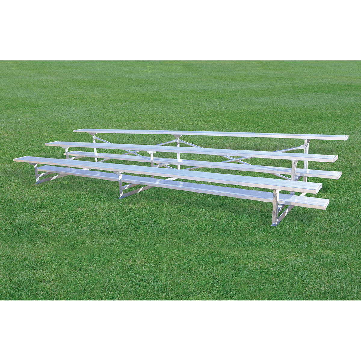 Bleacher - 21 ft. (3 Row - Single Foot Plank) - Standard, Outdoor