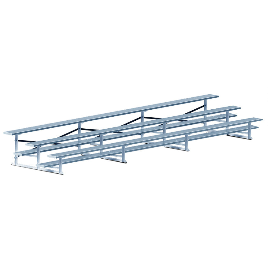 Bleacher - 21 ft. (3 Row - Single Foot Plank) - All Aluminum