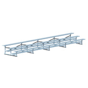Bleacher - 27 ft. (3 Row - Single Foot Plank) - All Aluminum