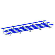 Bleacher - 27 ft. (3 Row - Single Foot Plank) - Standard, Outdoor  (Powder Coated)
