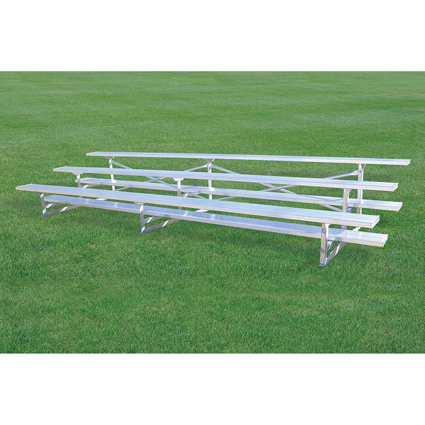 Bleacher - 15 ft. (2 Row - Single Foot Plank) - All Aluminum
