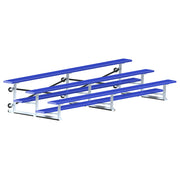 Bleacher - 15 ft. (3 Row - Single Foot Plank)  - Tip & Roll  (Powder Coated)
