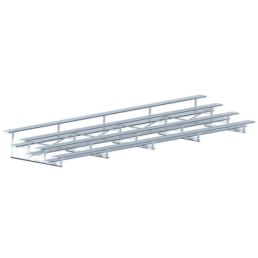 Bleacher - 27 ft. (4 Row - Single Foot Plank) - Standard,  Outdoor