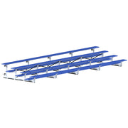Bleacher - 27 ft. (4 Row - Single Foot Plank) - Tip & Roll  (Powder Coated)