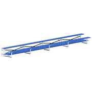 Bleacher - 27 ft. (2 Row - Double Foot Plank) - Tip & Roll  (Powder Coated)