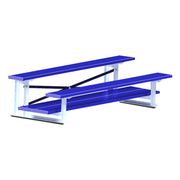 Bleacher - 7-1/2 ft. (2 Row - Double Foot Plank) - All Aluminum  (Powder Coated)