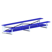 Bleacher - 7-1/2 ft. (2 Row - Double Foot Plank) (Powder Coated)