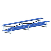 Bleacher - 15 ft. (2 Row - Double Foot Plank) - Tip & Roll  (Powder Coated)
