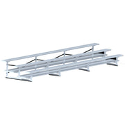 Bleacher - 21 ft. (3 Row - Double Foot Plank) - All Aluminum