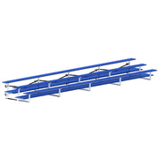 Bleacher - 27 ft. (3 Row - Double Foot Plank) - Tip & Roll  (Powder Coated)