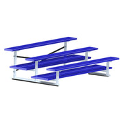Bleacher - 7-1/2 ft. (3 Row - Double Foot Plank) - All Aluminum  (Powder Coated)