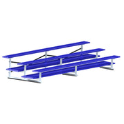 Bleacher - 15 ft. (3 Row - Double Foot Plank) - All Aluminum  (Powder Coated)