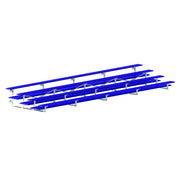 Bleacher - 27 ft. (4 Row - Double Foot Plank)  - Tip & Roll  (Powder Coated)