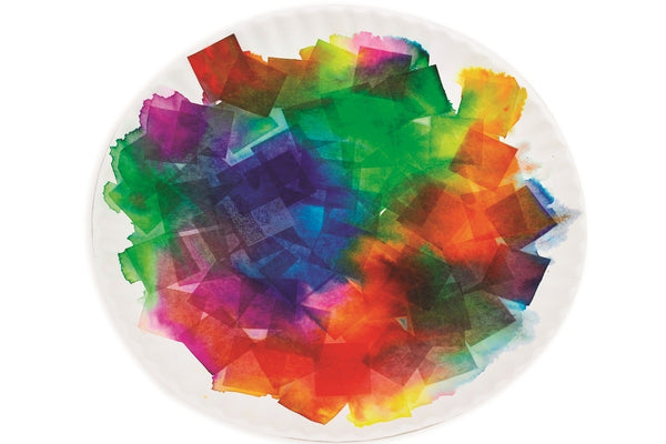 Mosaic 1" Squares Bleeding Tissue - 480, Assorted Colors