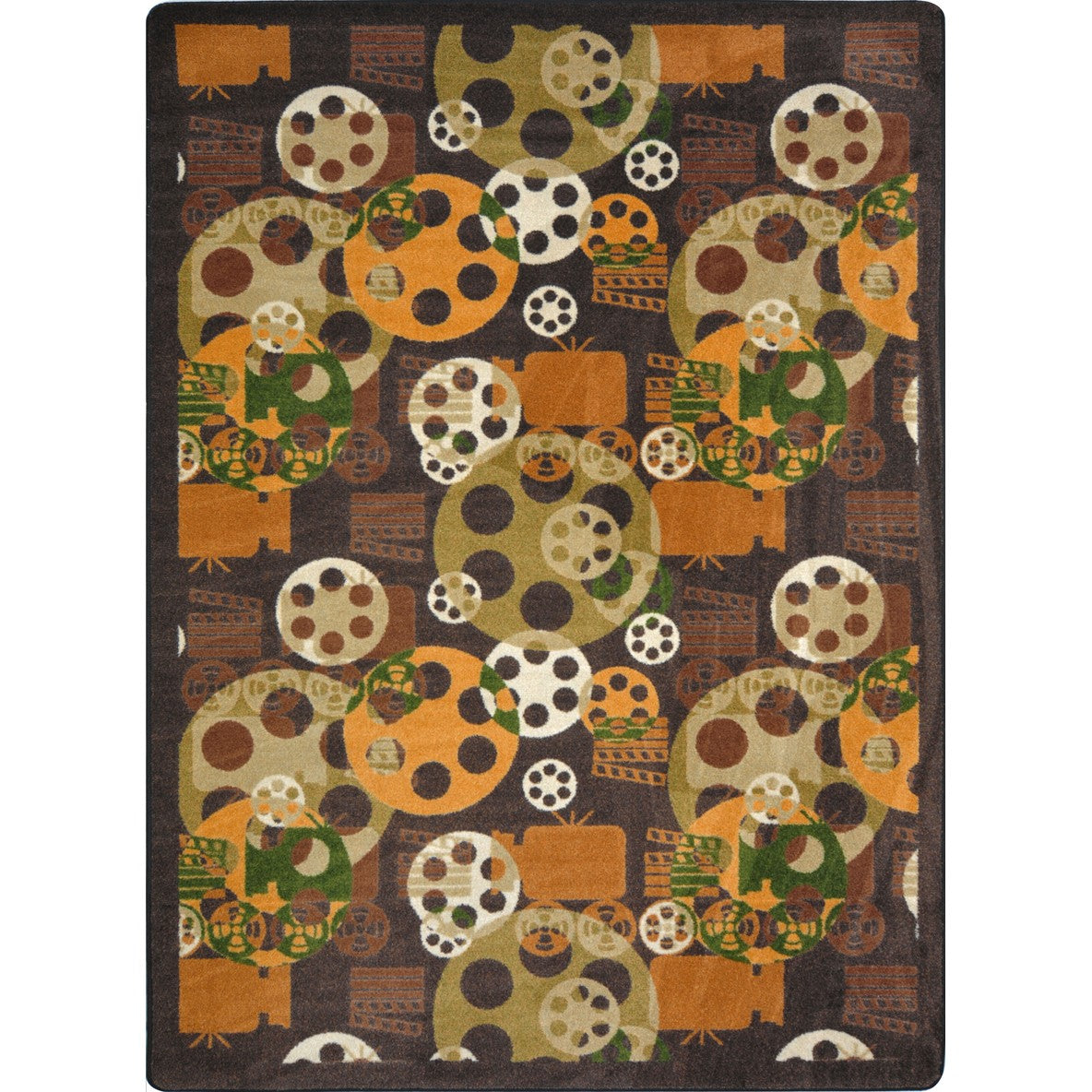 Blockbuster 5'4" x 7'8" area rug in color Brown