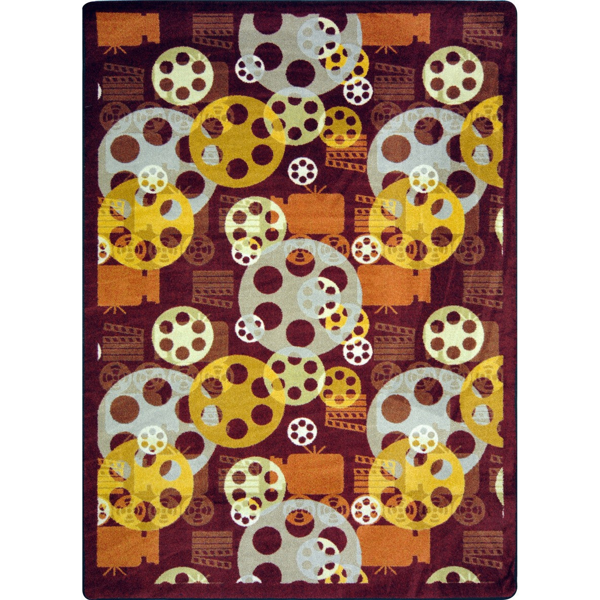Blockbuster 10'9" x 13'2" area rug in color Burgundy