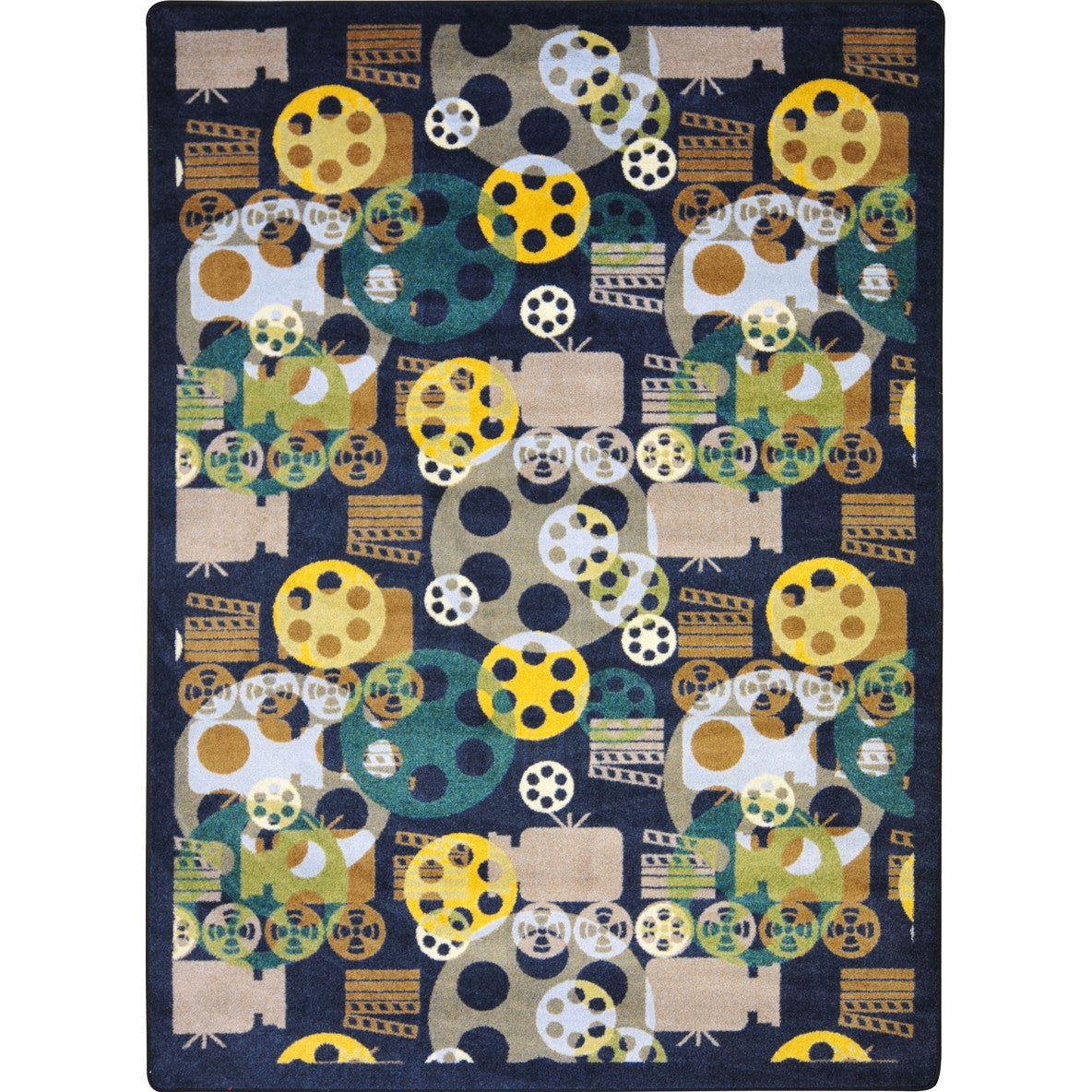 Blockbuster 5'4" x 7'8" area rug in color Navy