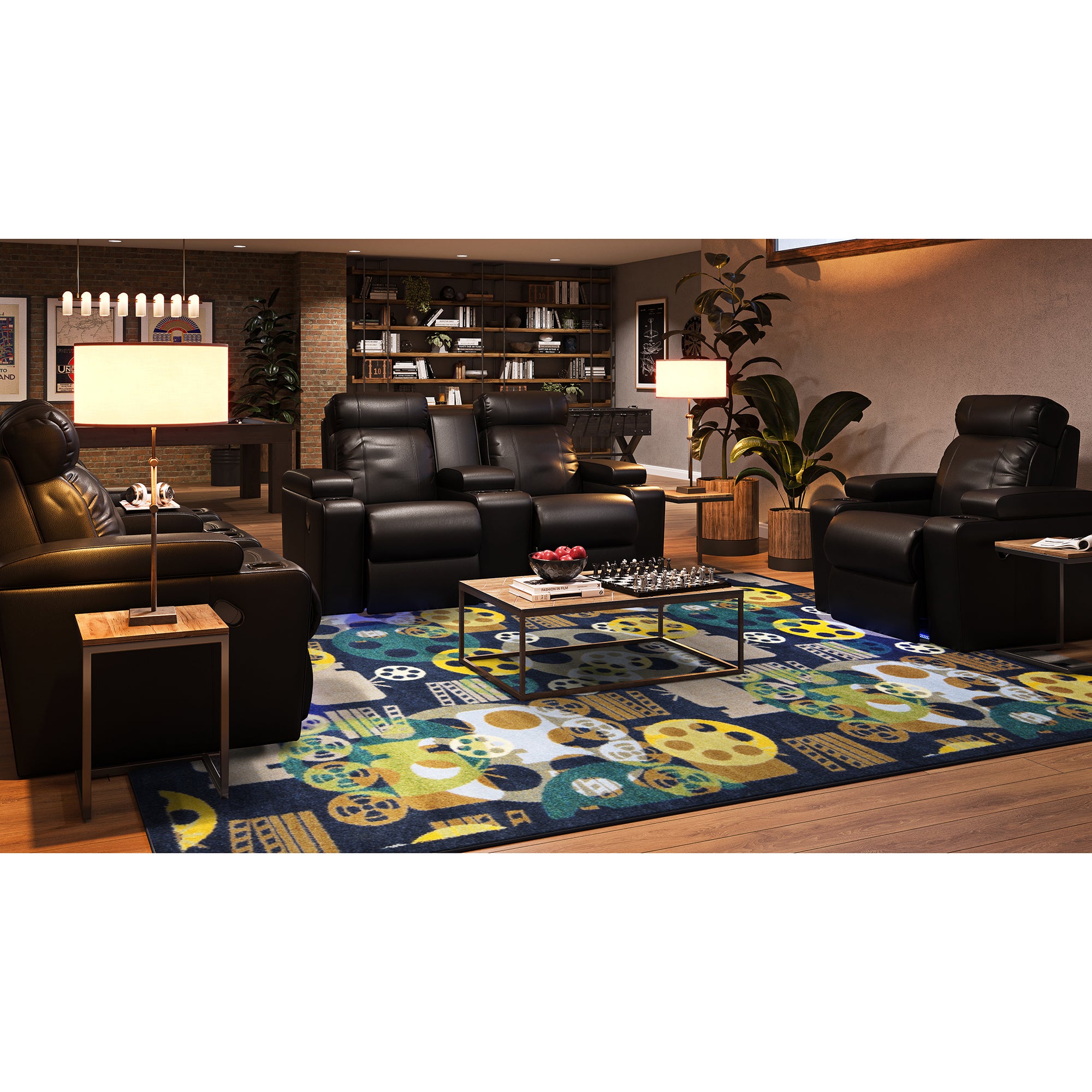 Blockbuster 10'9" x 13'2" area rug in color Navy