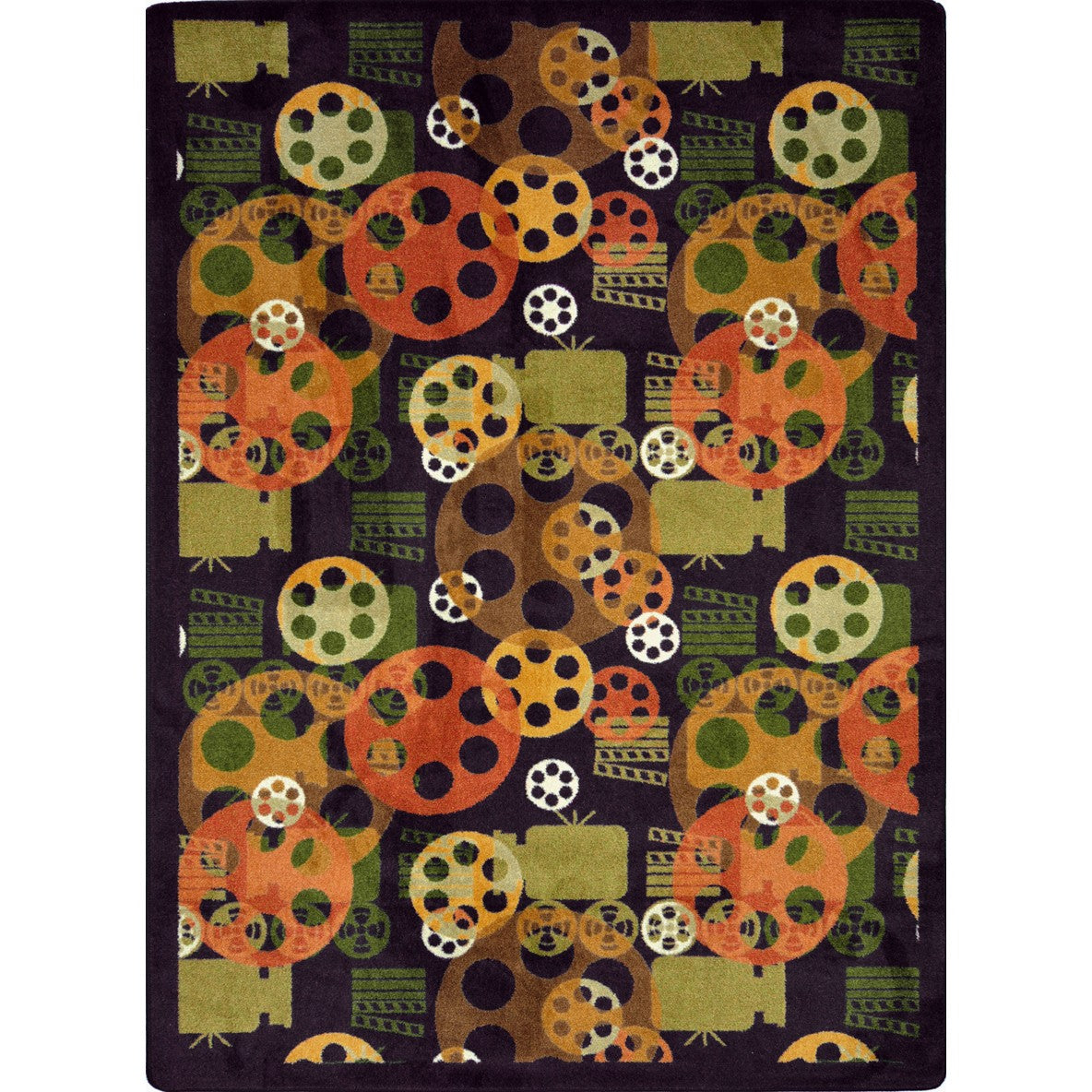 Blockbuster 7'8" x 10'9" area rug in color Plum
