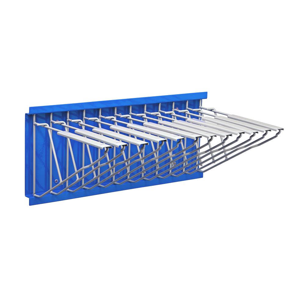 Large File Pivot Wall Rack for Blueprints, Blue