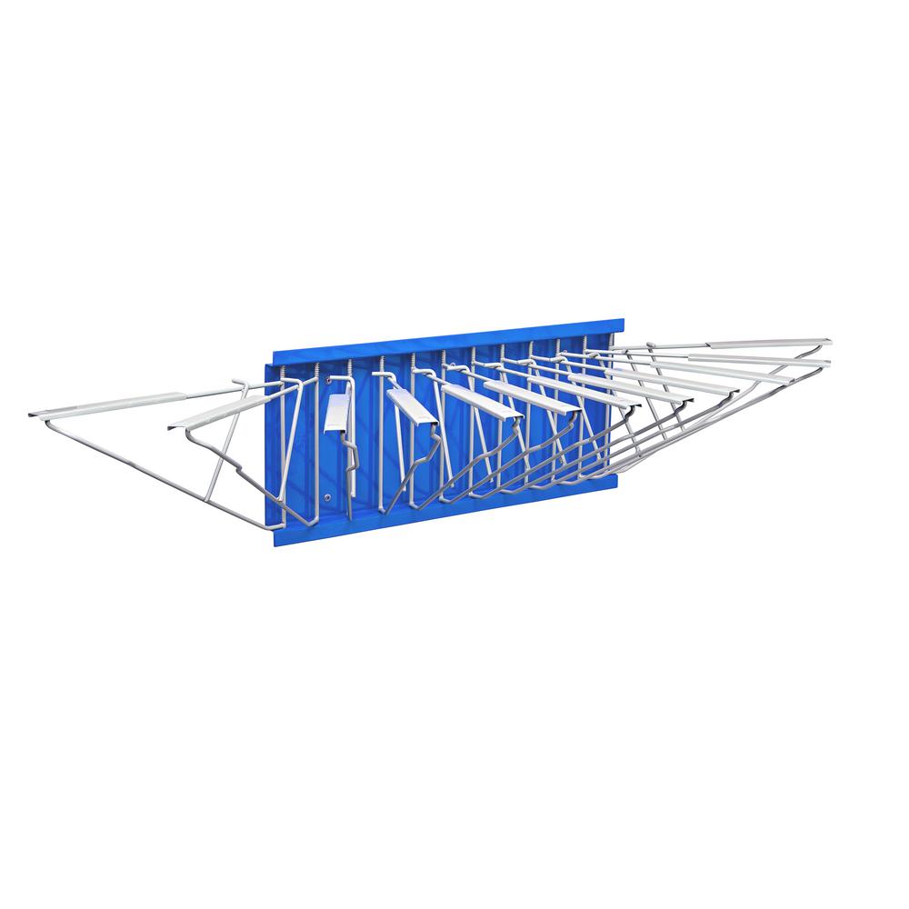 Large File Pivot Wall Rack for Blueprints, Blue