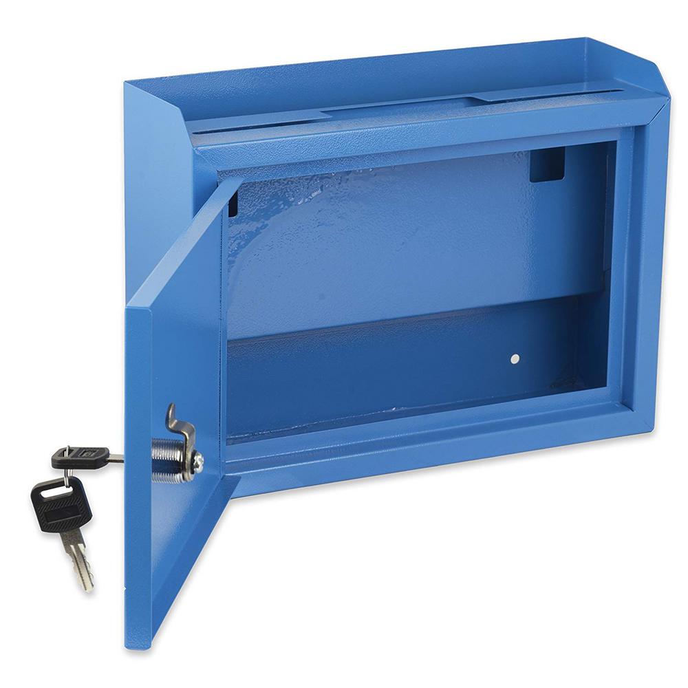 Wall Mountable Medium Size Steel Multi-Purpose Suggestion Drop Box (2 pack)