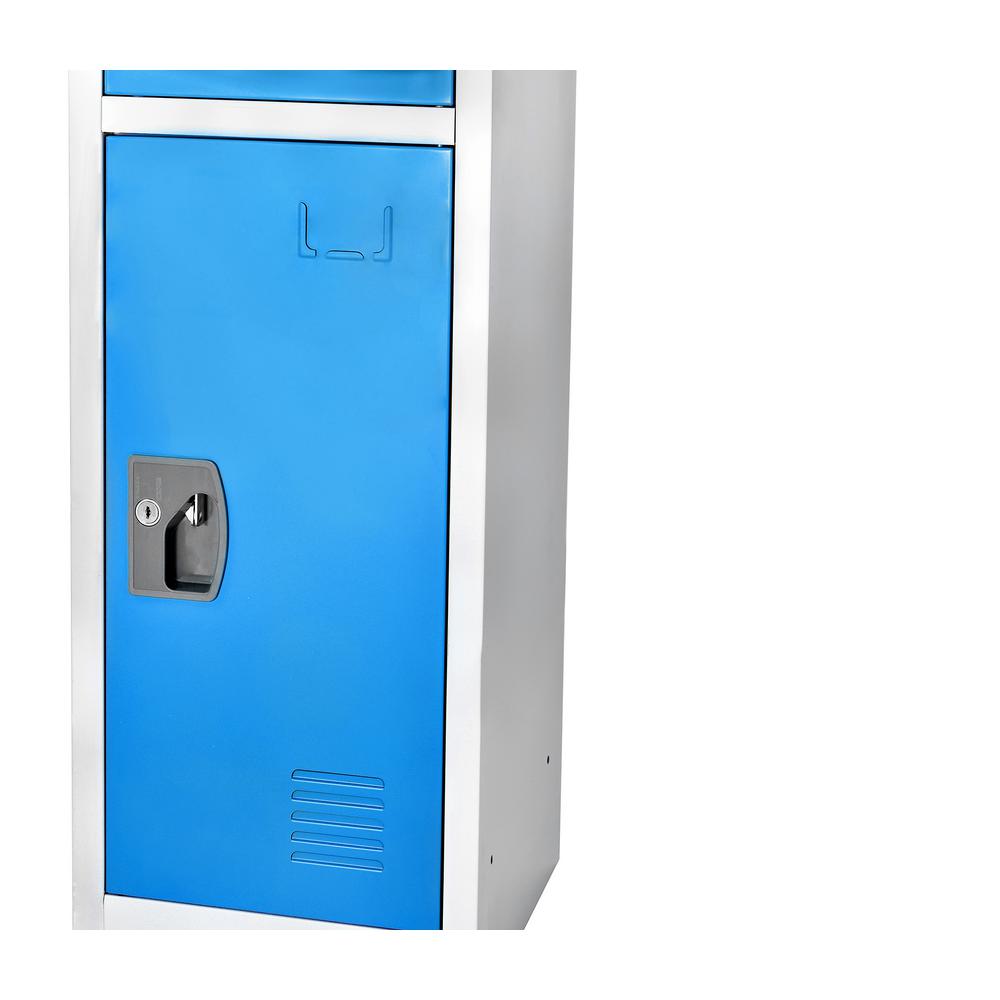 72 in. H x 12 in. W Triple-Compartment Steel Storage Locker