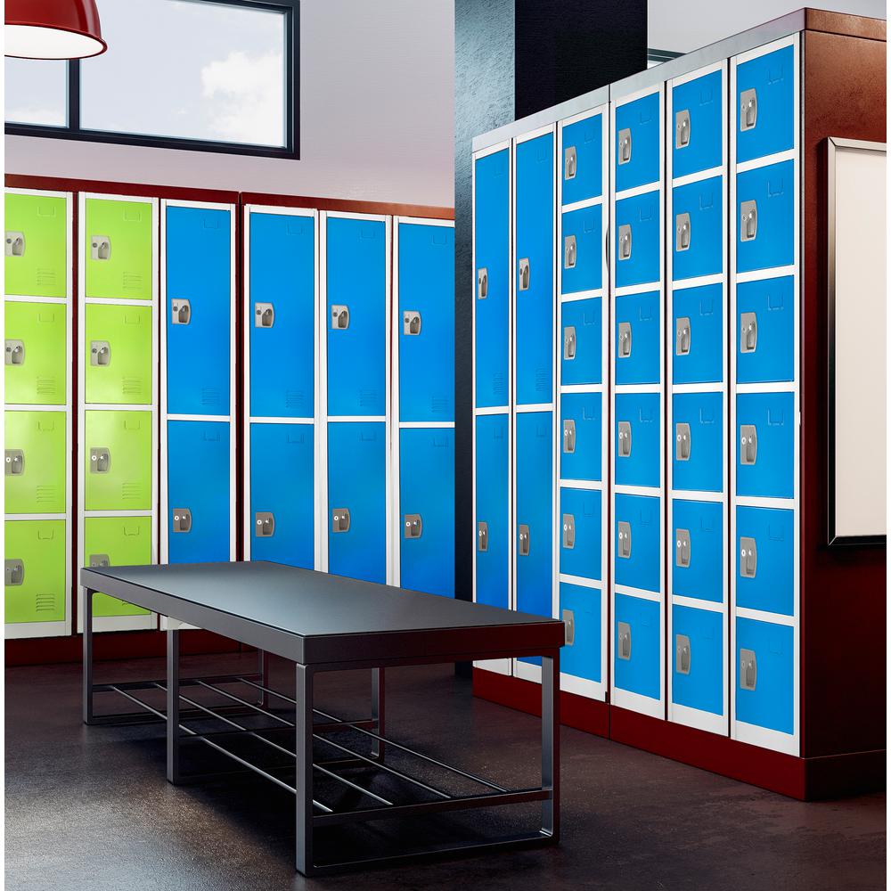 72 in. H x 12 in. W 6-Compartment Steel Storage Locker