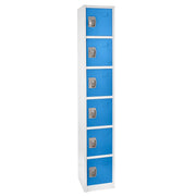 72 in. H x 12 in. W 6-Compartment Steel Storage Locker